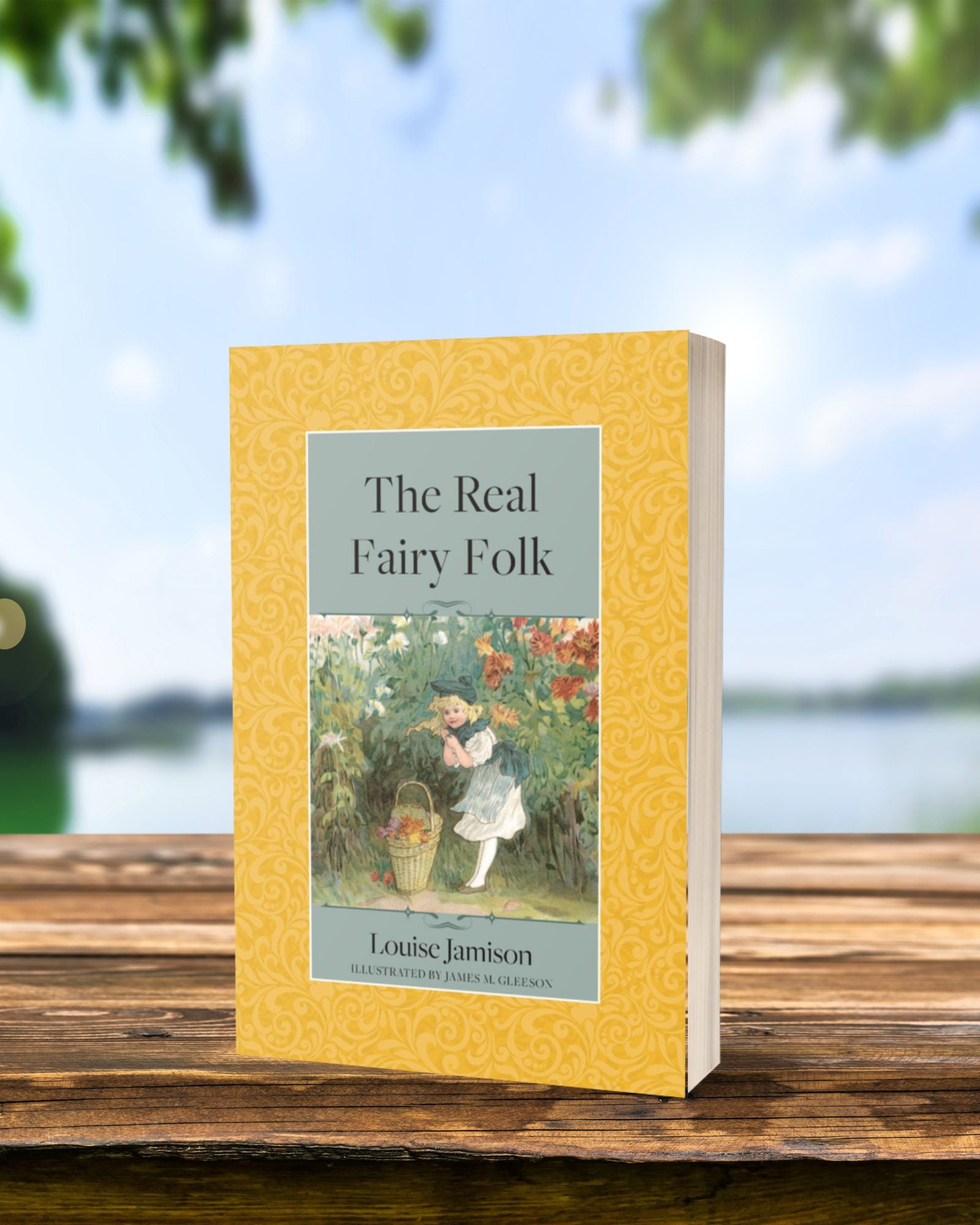 Paperback of "The Real Fairy Folk", a wholesome semi-educational book of poetry by Louise Jamison, published by Smidgen Press