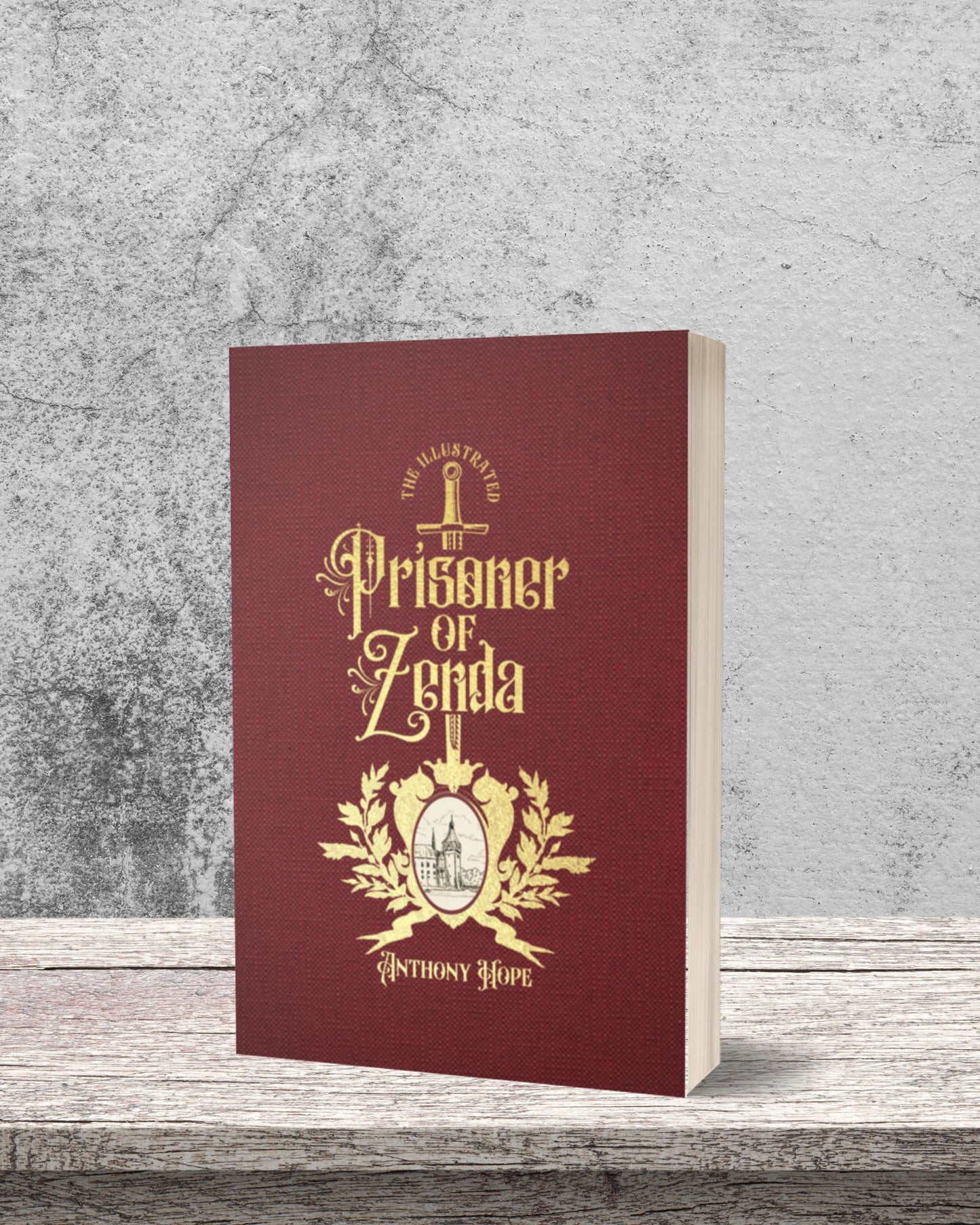 Paperback of "The Prisoner of Zenda," a classic adventure fiction novel by Anthony Hope, published by Smidgen Press