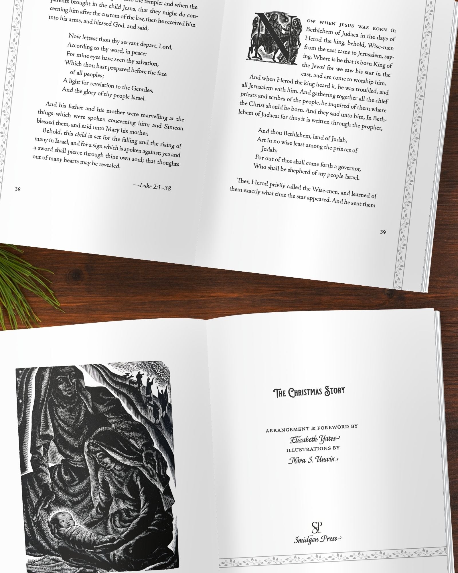 The Christmas Story | Elizabeth Yates, Nora Unwin (Smidgen Press)