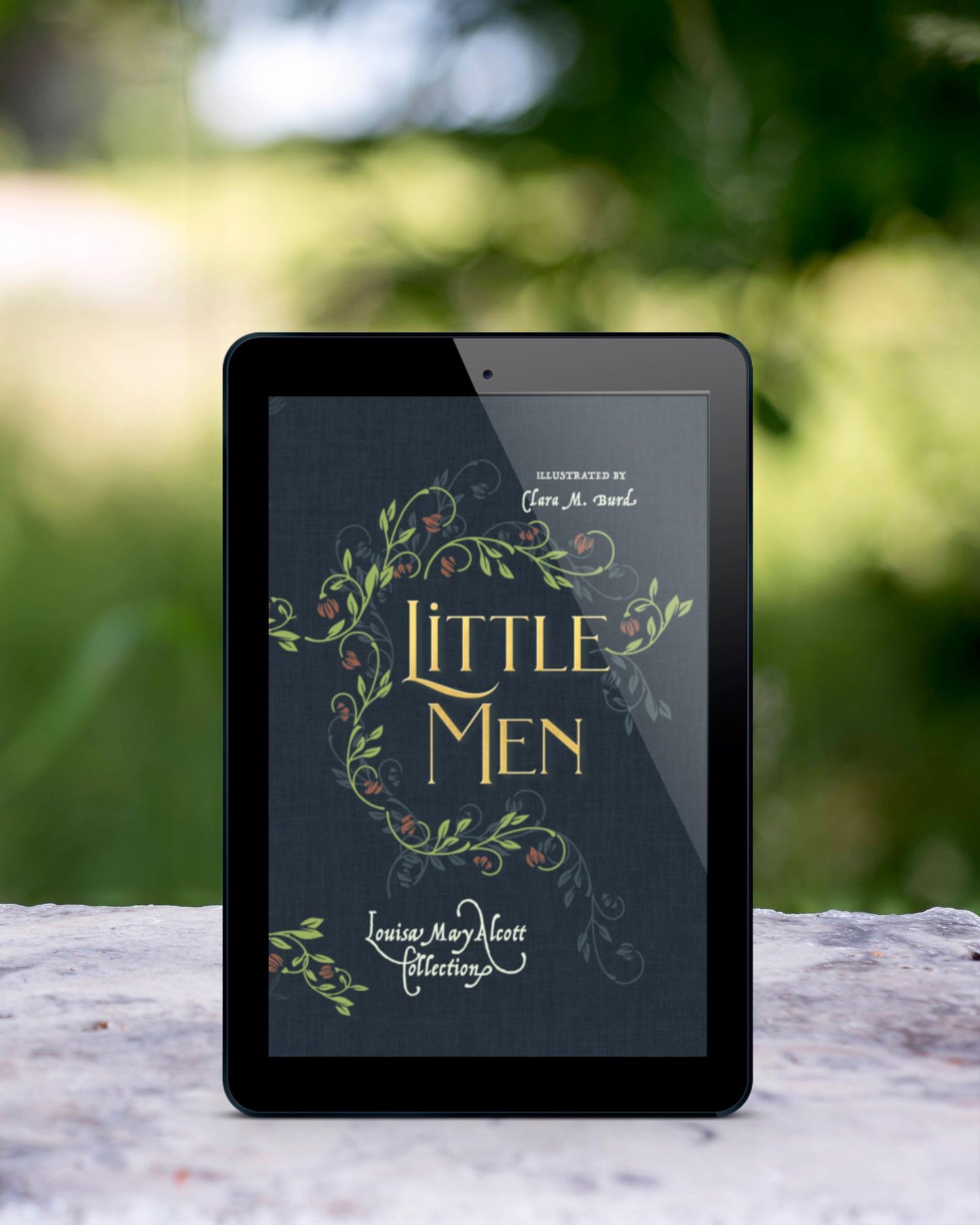 Accessible ebook version of Little Men, with illustrations by Clara Burd. Published by Smidgen Press